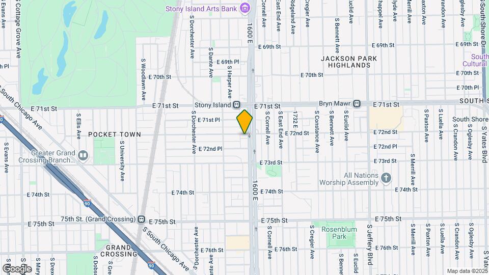 7200-02 S Stony Island Ave Mapa y Detalles de la Ubicación