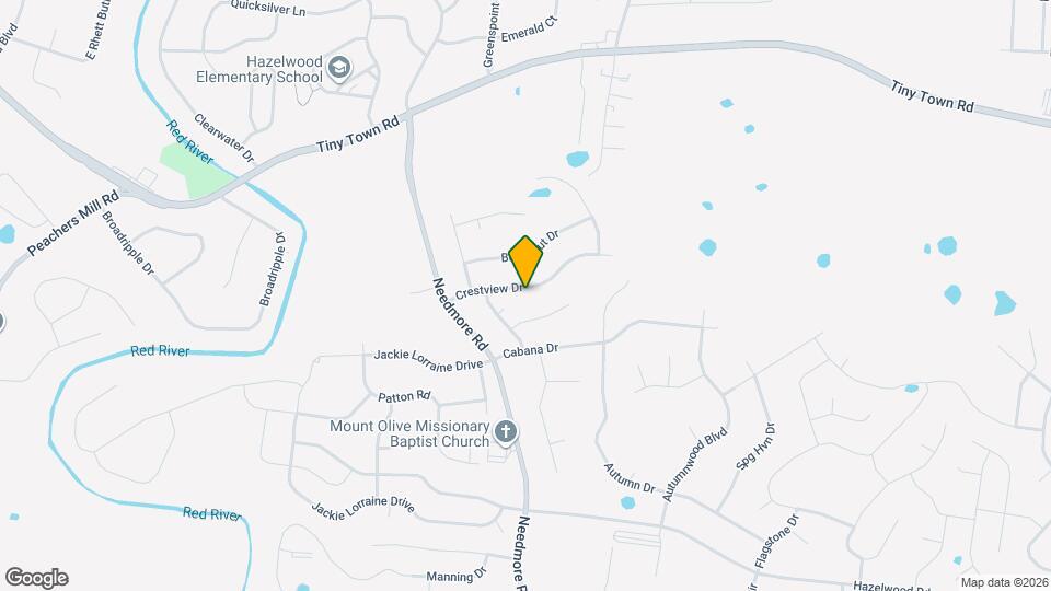 1770 Crestview Dr Map and Location Details