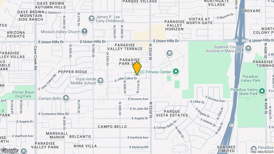 3060 E John Cabot Dr Map and Location Details