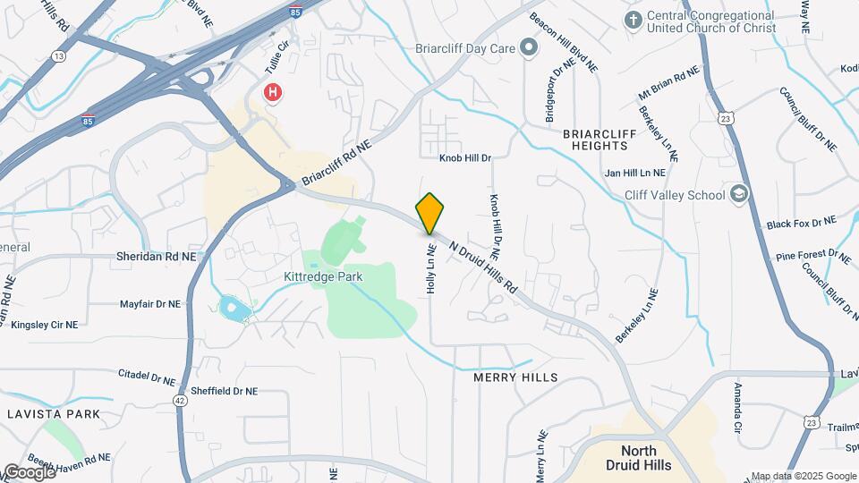 2497 N Druid Hills Rd NE Map and Location Details