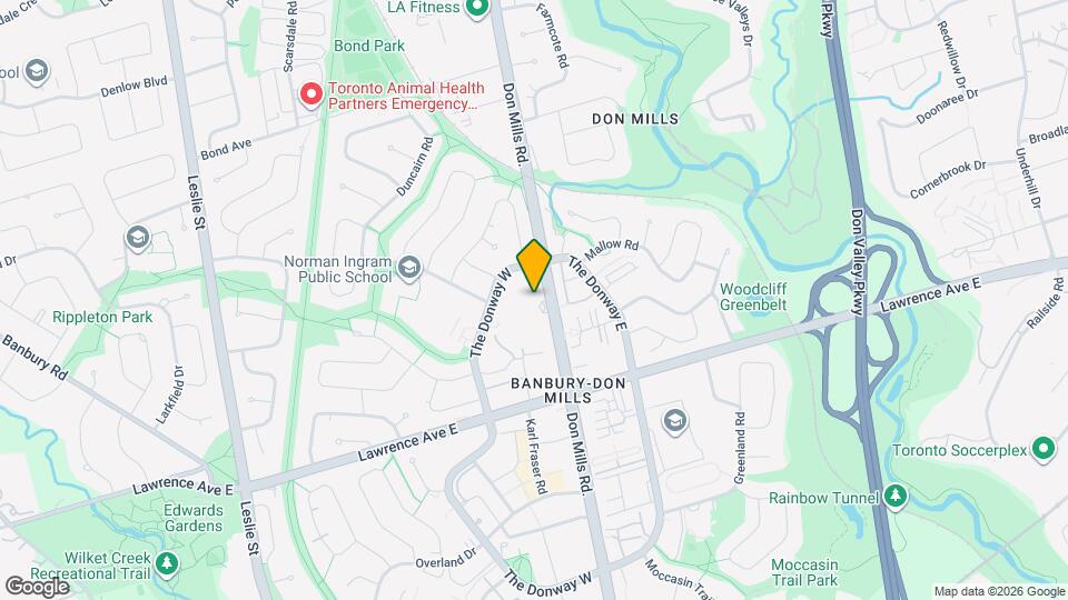 1210 Don Mills Rd. Map and Location Details