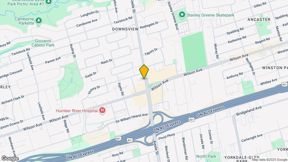 2772 Keele St Map and Location Details
