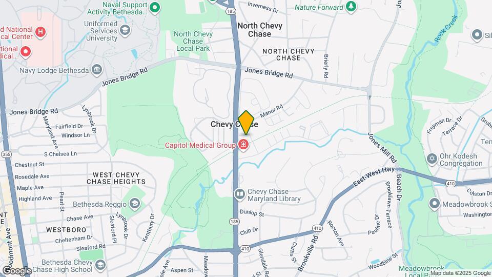 Chevy Chase Lake Mapa y Detalles de la Ubicación