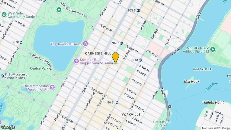 172 E 92nd St Map and Location Details
