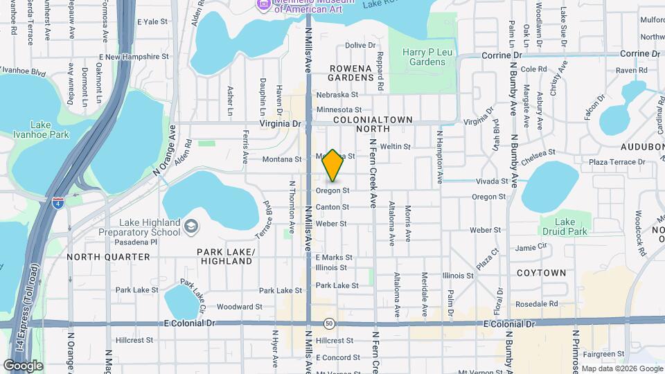 1311 Oregon St Map and Location Details