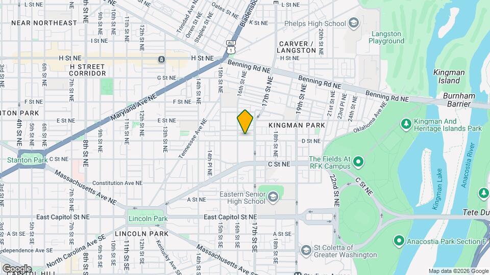 1616 D St NE, Unit SI ID1633285P Map and Location Details