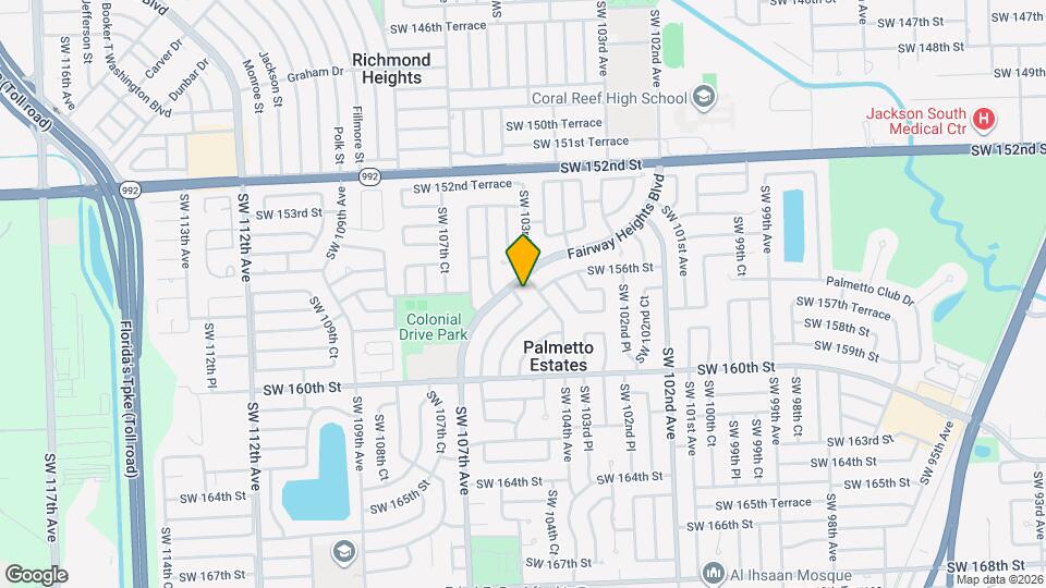 10565 SW 156th Ln Mapa y Detalles de la Ubicación