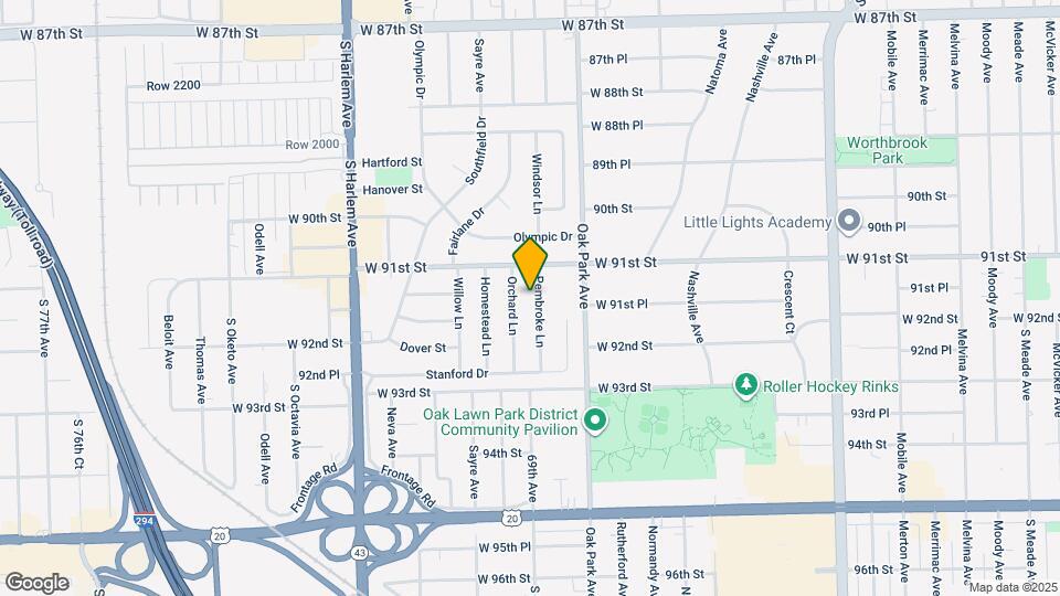 9128 Pembroke Ln Map and Location Details