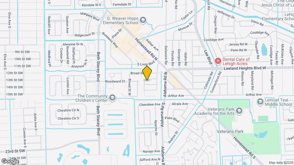 1119 Wesley St Map and Location Details