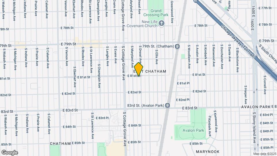 8100 S Drexel Ave Map and Location Details