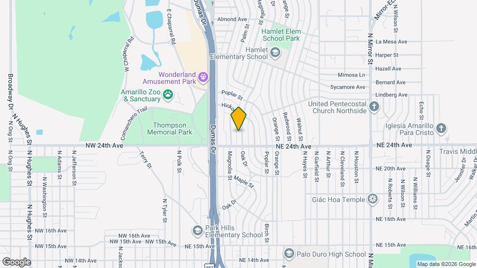 2409 Oak Dr Mapa y Detalles de la Ubicación