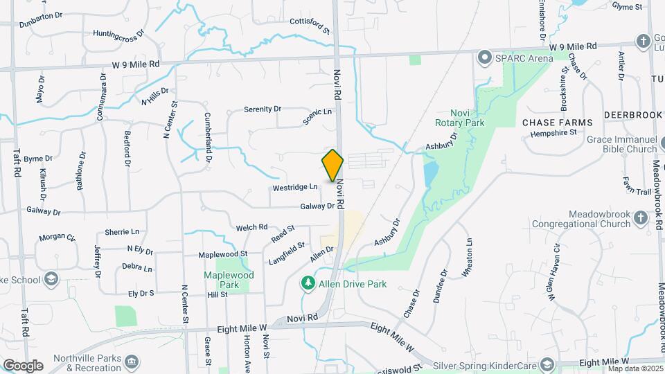 21845 Novi Rd Map and Location Details