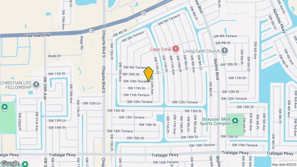 1206 SW 10th Terrace Map and Location Details