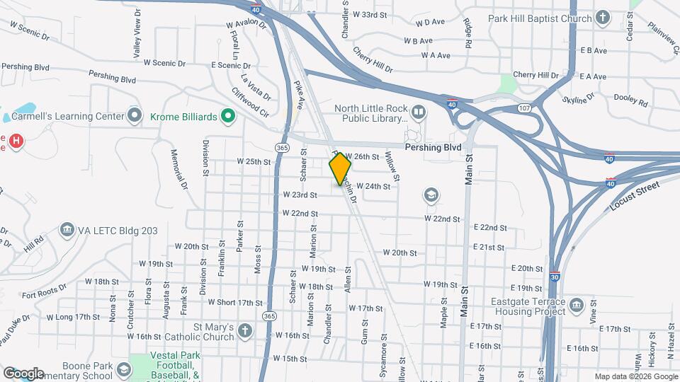 2306 Railroad Ave Map and Location Details