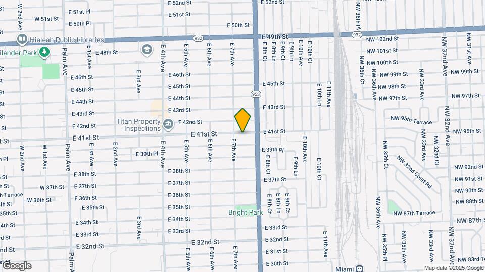 734 E 41st St Map and Location Details
