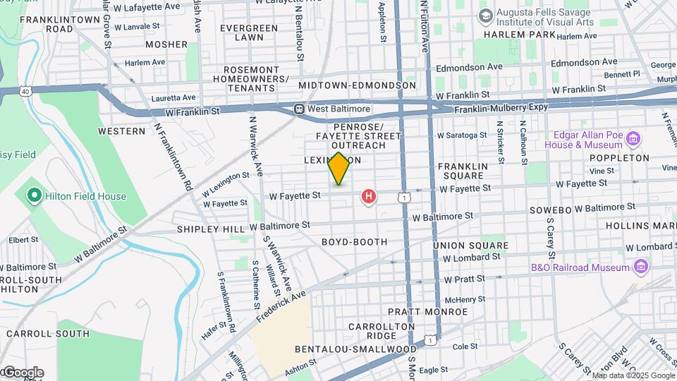 2132 W Fayette St Map and Location Details