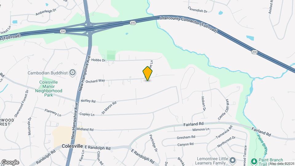 1001 Orchard Way Map and Location Details