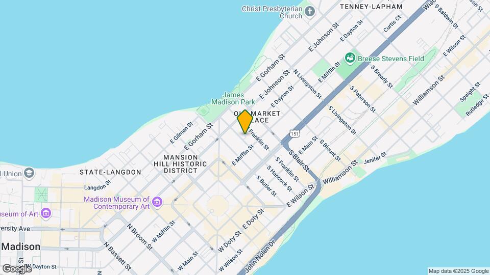 121 N Hancock St, Unit 1 Map and Location Details