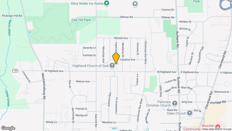 639 W Highland Ave Map and Location Details