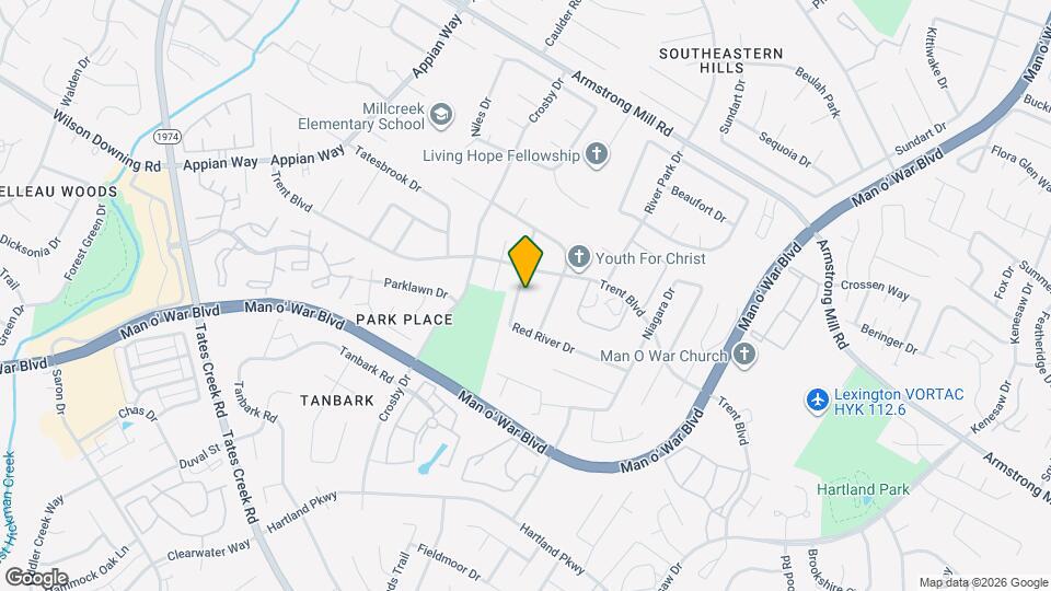 3712 Red River Dr Map and Location Details