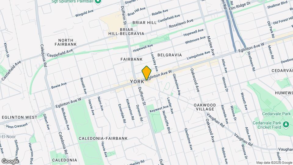 1801 Eglinton Ave W Map and Location Details