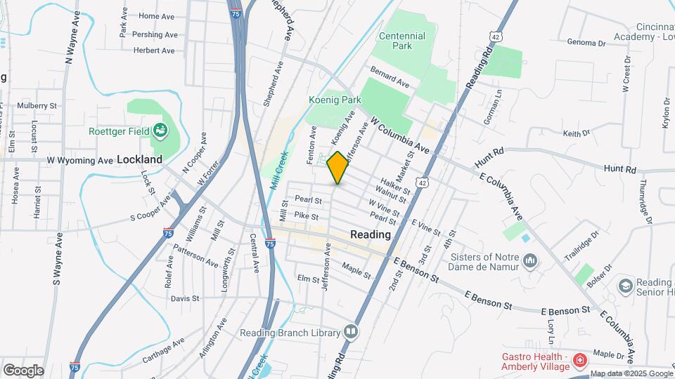 243 W Vine St Map and Location Details