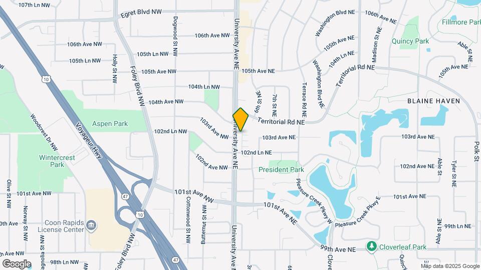 10280 3rd St NE Map and Location Details