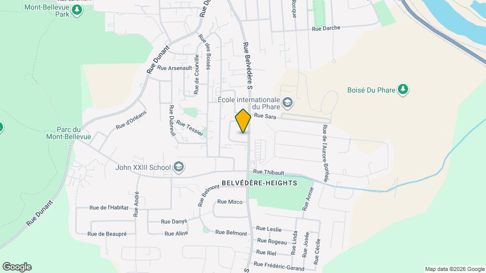 1855 Belvédère S Map and Location Details