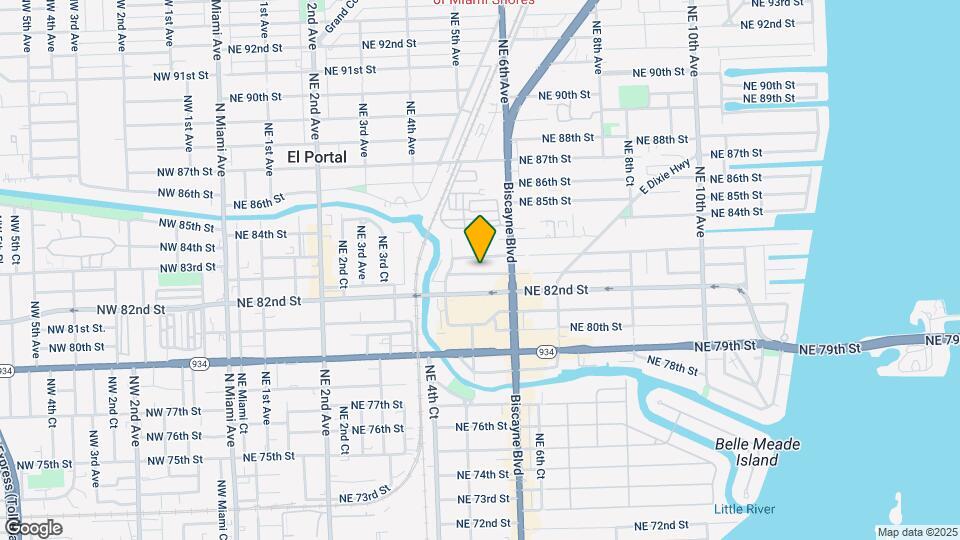 501 NE 82nd Terrace Map and Location Details