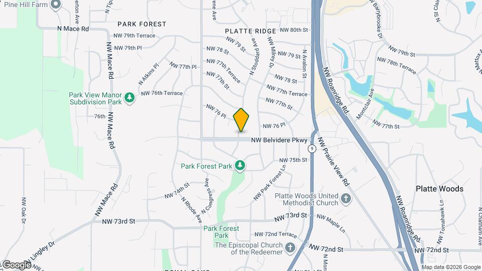 7601 N Stoddard Ave Map and Location Details