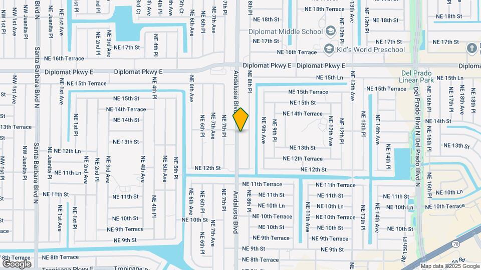 1317 Andalusia Blvd Map and Location Details