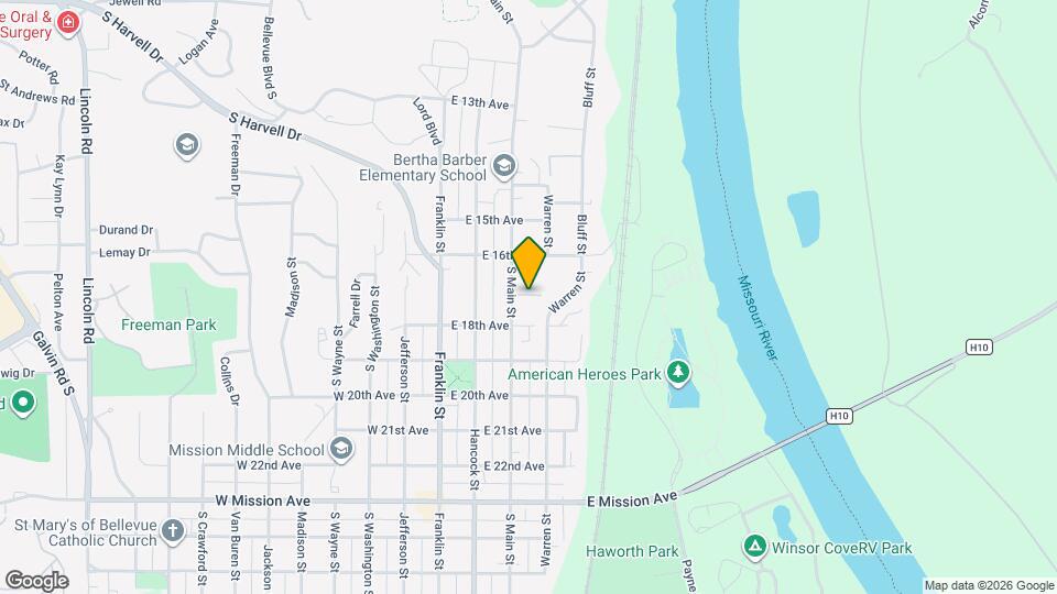 309 E 17th Ave Map and Location Details