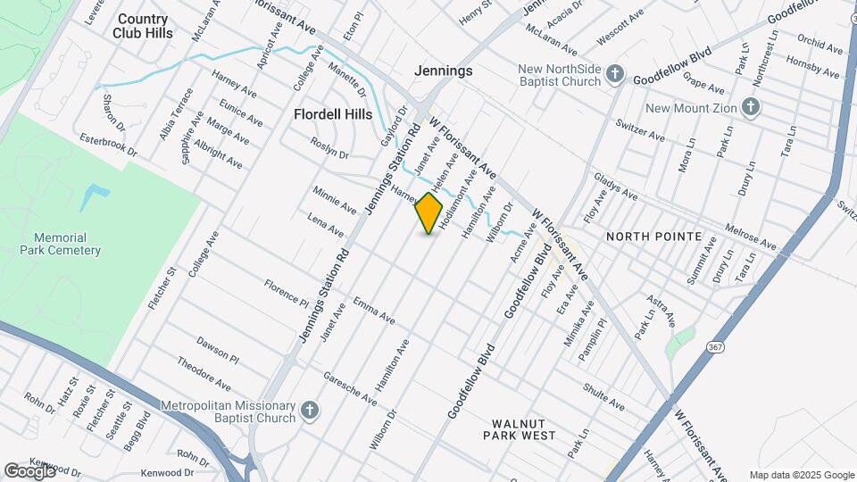 5635 Hodiamont Ave Mapa y Detalles de la Ubicación