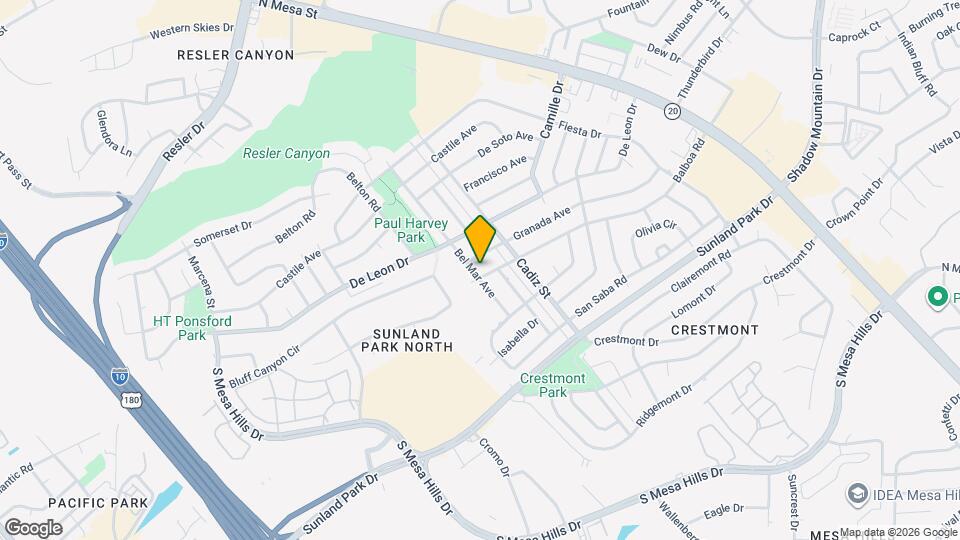 521 Balboa Rd Map and Location Details