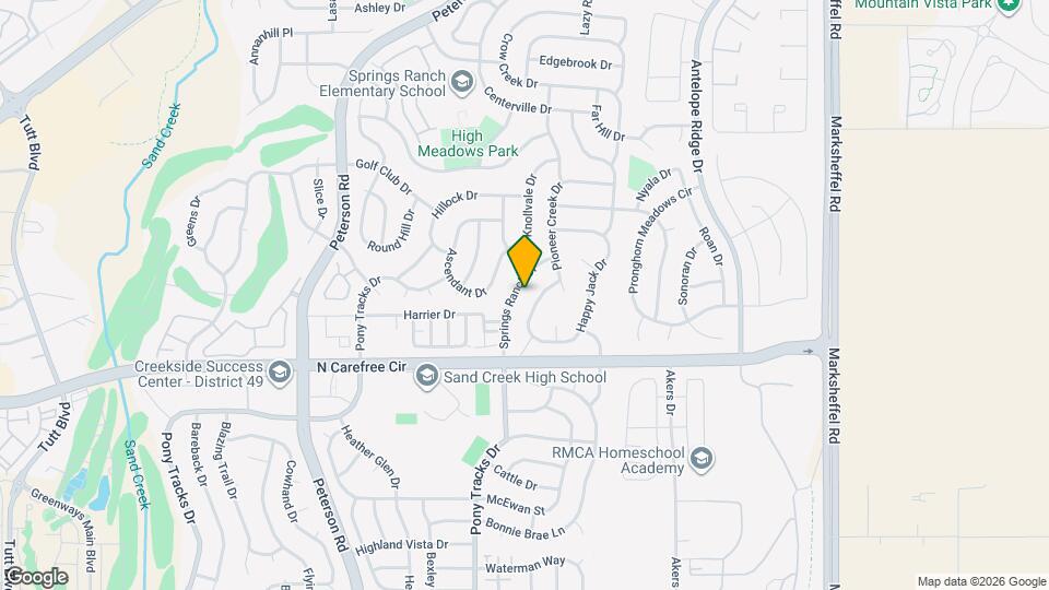 3873 Springs Ranch Dr Map and Location Details