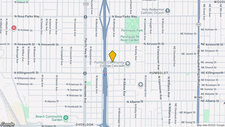 1006 N Jessup St Map and Location Details