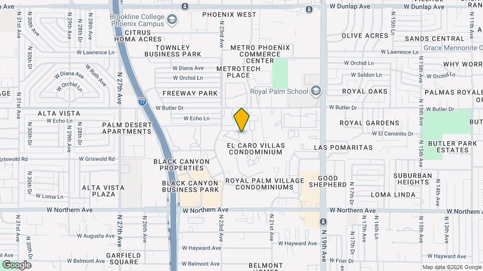 8335 N 22nd Dr Mapa y Detalles de la Ubicación
