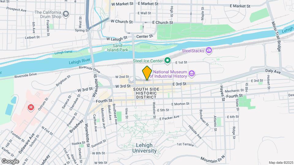 111 E 3rd St Map and Location Details