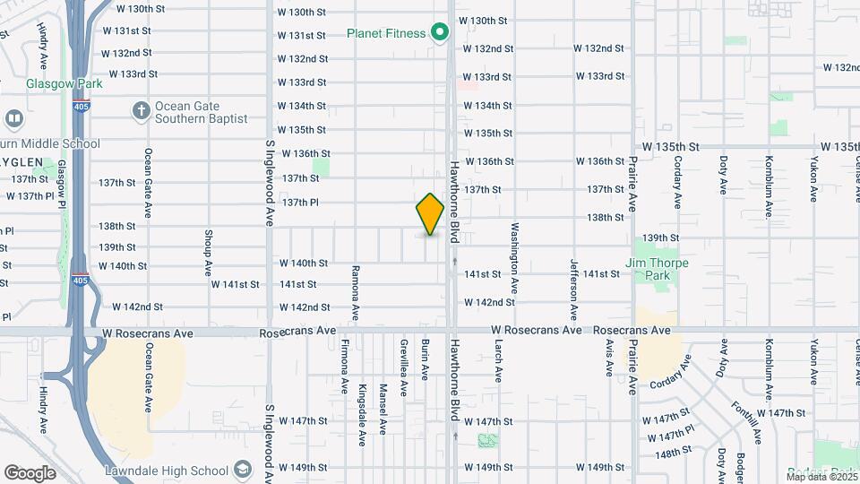 13830 Hawthorne Way Map and Location Details