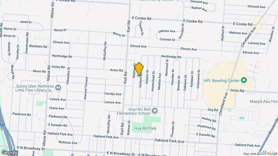 3533 Gerbert Rd Map and Location Details