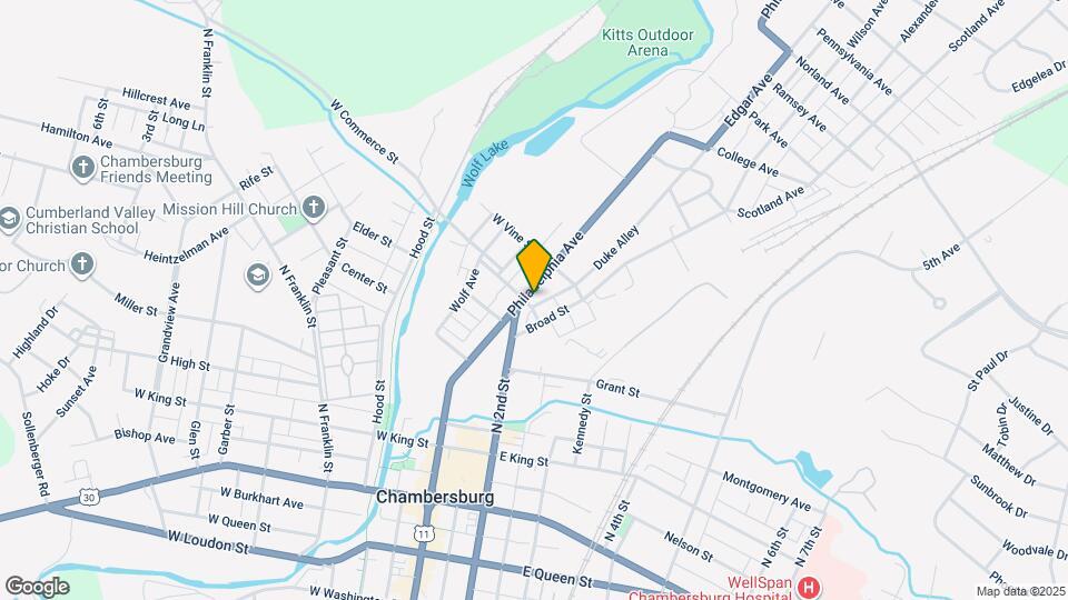 436 N 2nd St Map and Location Details