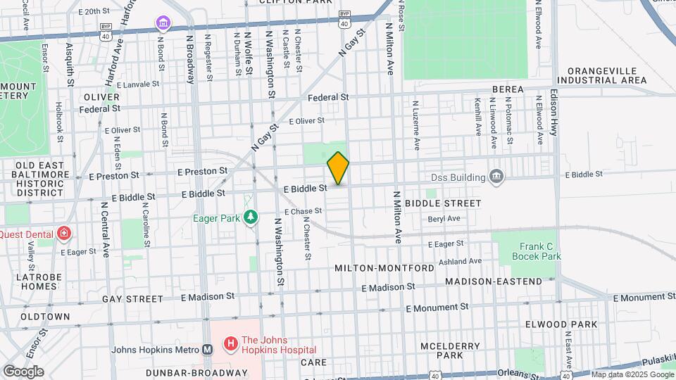 2229 E Biddle St Map and Location Details