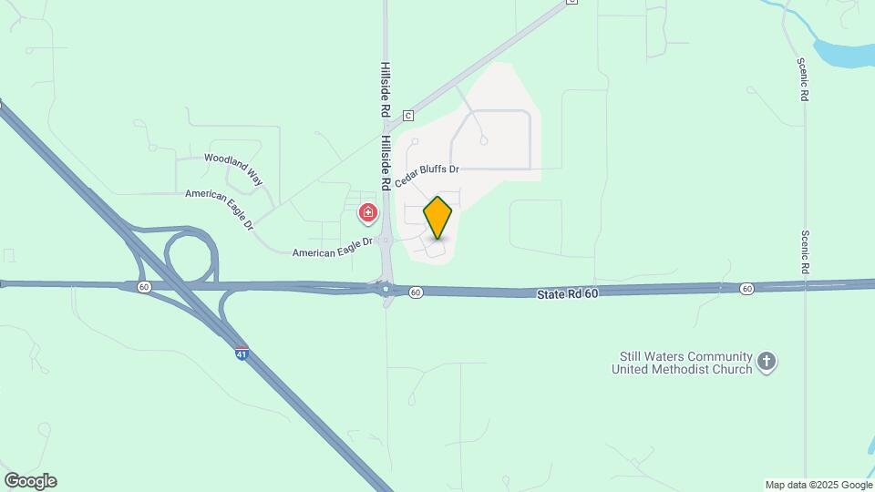 738 Cedar Bluffs Dr Mapa y Detalles de la Ubicación