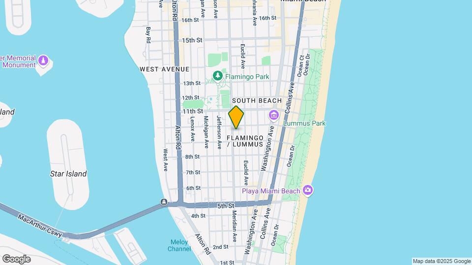 935 Meridian Ave Mapa y Detalles de la Ubicación