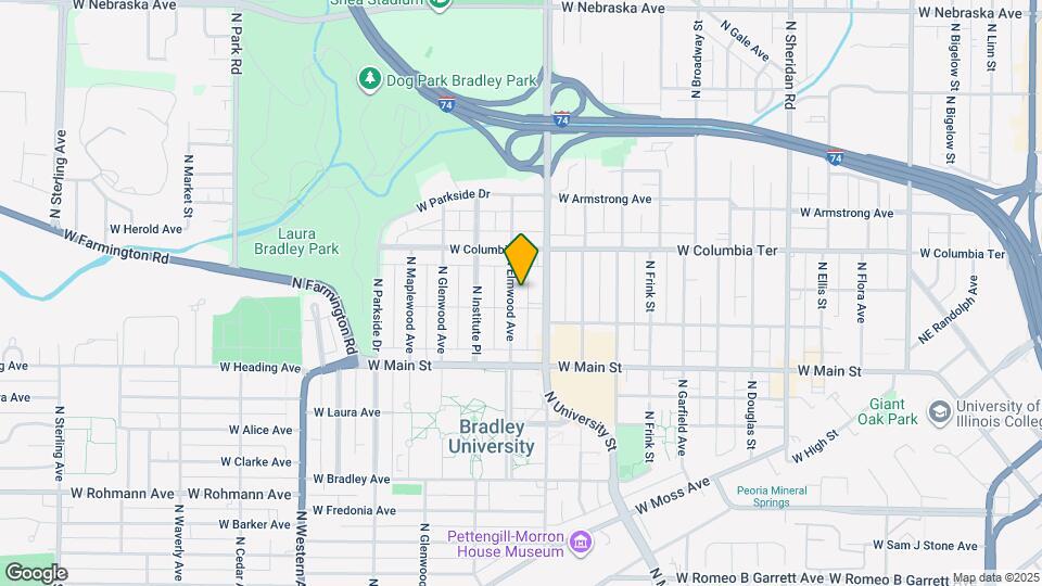 1118 N Elmwood Ave Map and Location Details