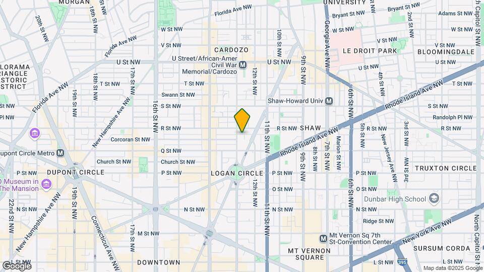 1633 13th St NW Map and Location Details