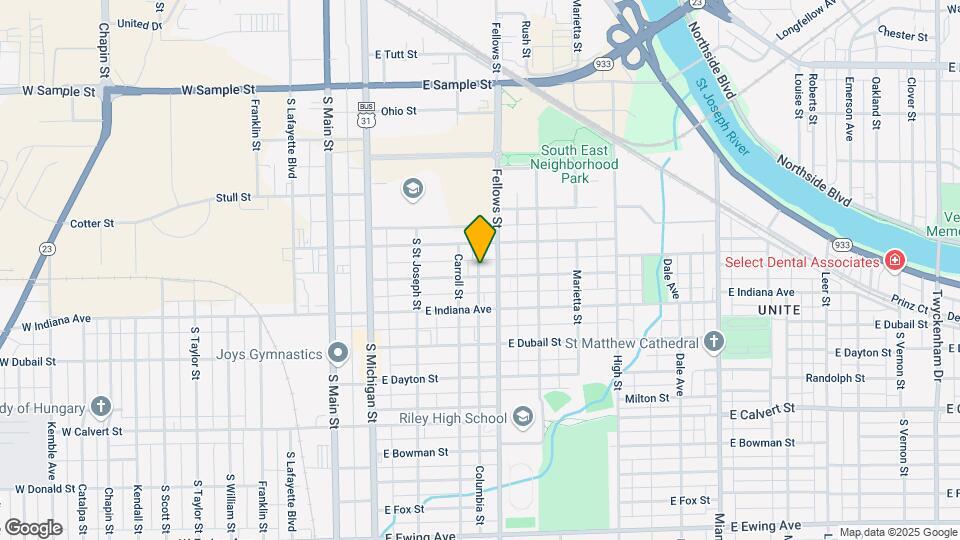 401 Haney Ave, Unit Upstairs Unit Map and Location Details