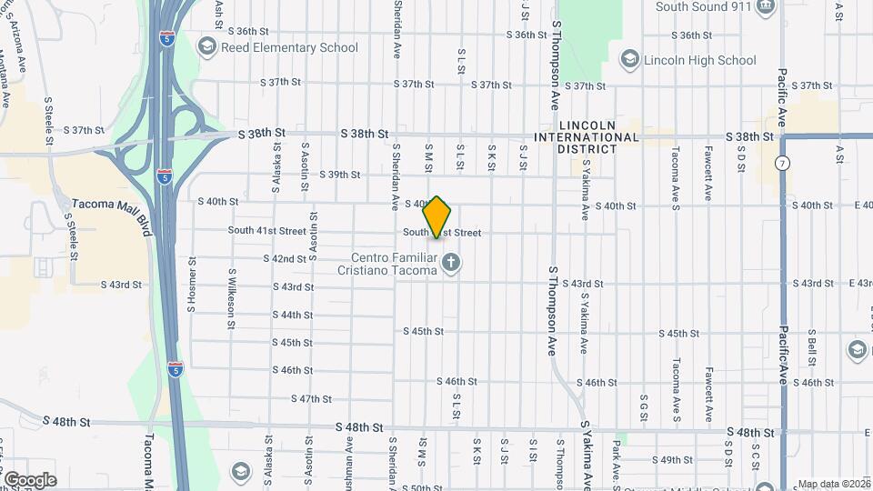 4109 S M St Map and Location Details