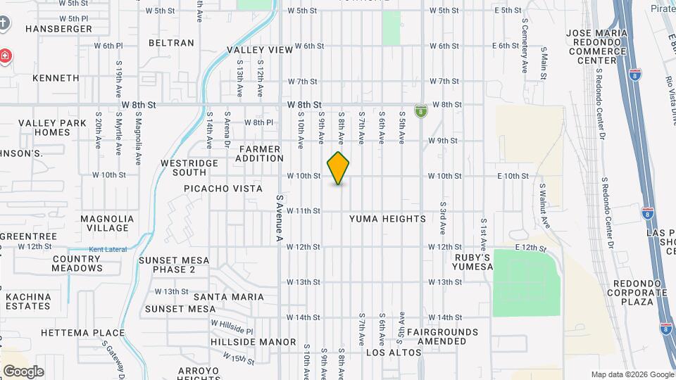 1014 S 8th Ave Map and Location Details