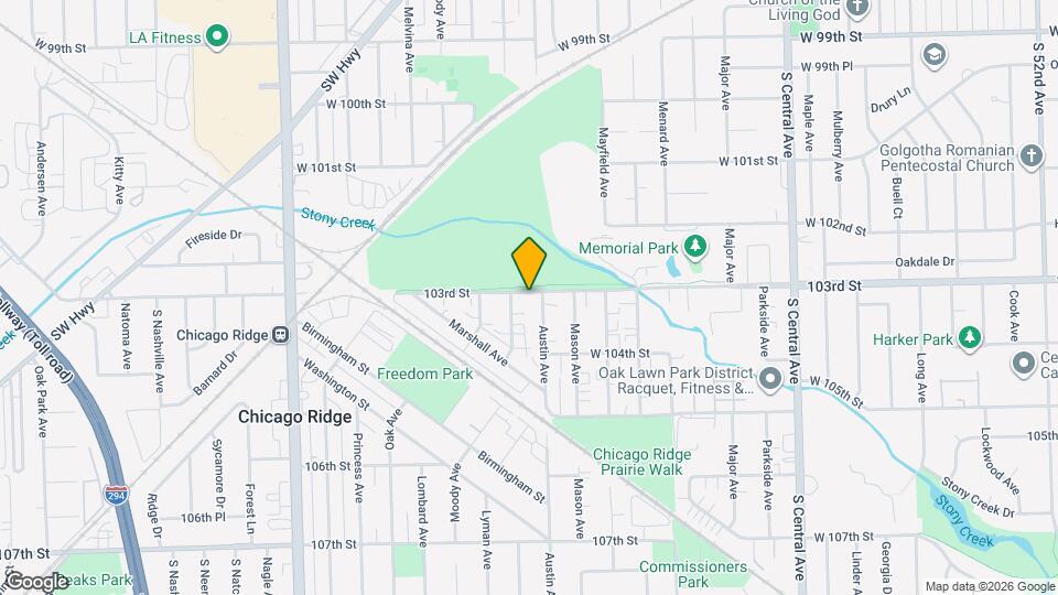 6027 W 103rd St Map and Location Details